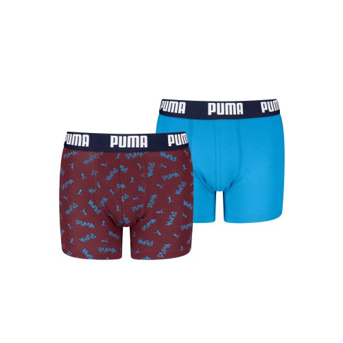 Boxer da ragazzo (confezione da 2), Abbigliamento, Rosso, 8 - PUMA - Modalova