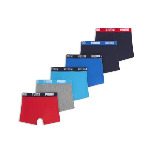 Bóxers juveniles (paquete de 6), Ropa, Rojo, 8 - PUMA - Modalova