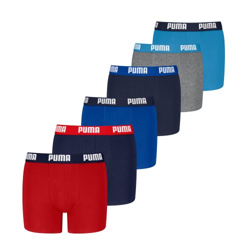 Boxer per ragazzi (confezione da 6), Abbigliamento, Rosso, 8 - PUMA - Modalova