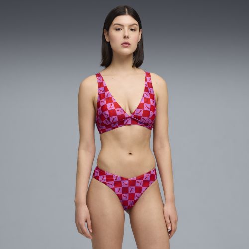 Swim Printed Bikini Top Women in (/) | Size Large - PUMA - Modalova