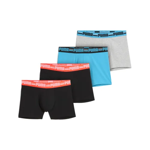 Boxer da uomo (confezione da 4), Abbigliamento, Blu, 4 - PUMA - Modalova