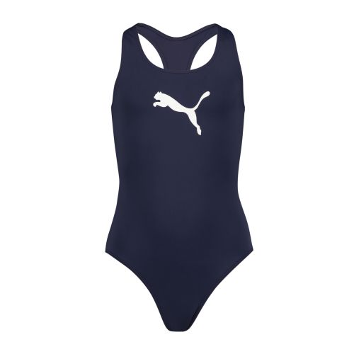 Traje de baño con espalda cruzada para niña, Ropa, Azul, 6 Y - PUMA - Modalova