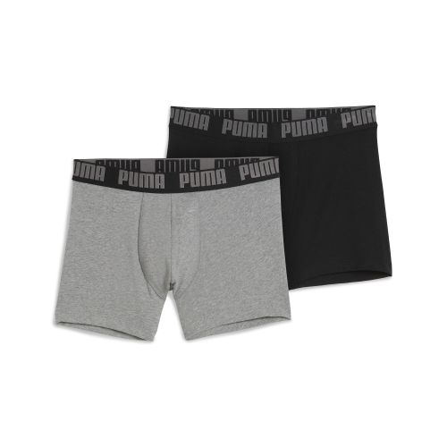 Boxer da uomo in confezione doppia, Abbigliamento, Grigio, 4 - PUMA - Modalova