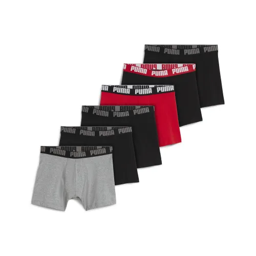 Boxer in confezione da 6 pezzi da uomo, Abbigliamento, Grigio, 2 - PUMA - Modalova