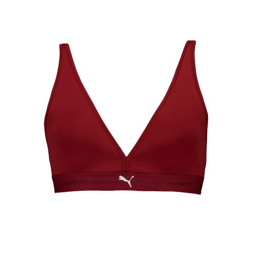 Top con acolchado con corte de triángulo para mujer, Ropa, Gris, XS - PUMA - Modalova