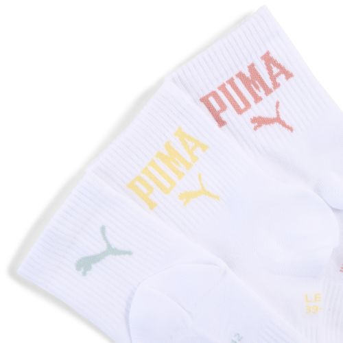 Calcetines cortos de caña media con logo unisex (pack de 3), Ropa, Blanco, 35-38 - PUMA - Modalova