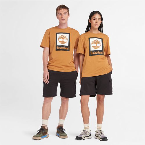 T-shirt Logo Stack All Gender In /colore Nero Unisex - Timberland - Modalova