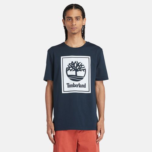 T-shirt Mit Block-logo Für Herren In Navyblau Navyblau, Größe L - Timberland - Modalova