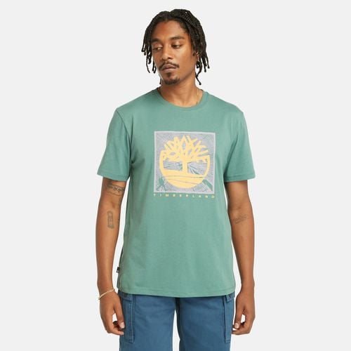 T-shirt Con Grafica Sul Davanti Da Uomo In Verde Scuro - Timberland - Modalova