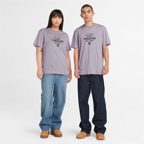 Grafik-t-shirt In Violett Violett Herren, Größe L - Timberland - Modalova