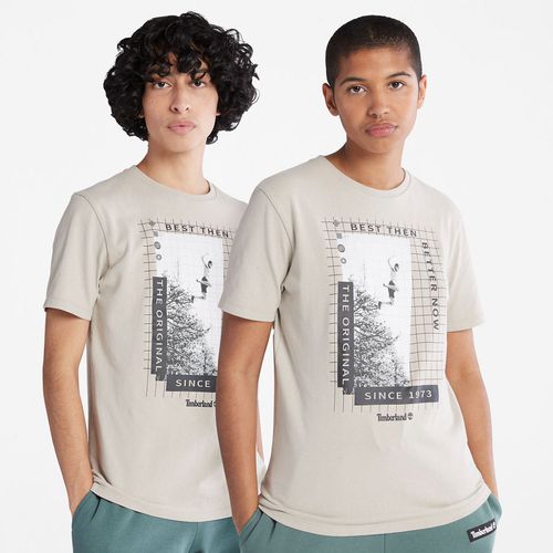 Schweres All Gender T-shirt Mit Grafik Vorne In Hellgrau Unisex, Größe XS - Timberland - Modalova
