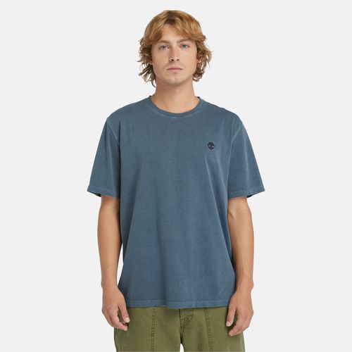 T-shirt Garment-dyed Da Uomo In Marino Marino - Timberland - Modalova