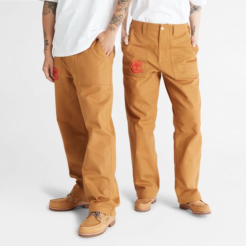 Pantaloni Workwear Da Uomo Clot X Duck Canvas In Giallo Scuro - Timberland - Modalova
