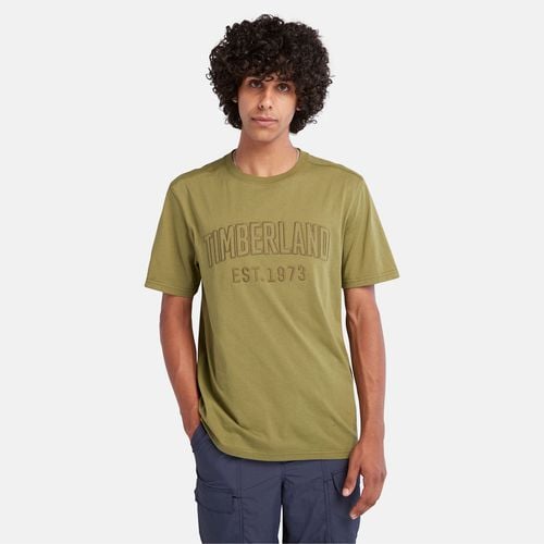 Brand Carrier T-shirt Mit Moderner Waschung Für Herren In Dunkelgrün , Größe S - Timberland - Modalova