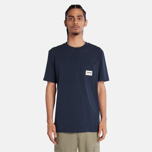 Baumwoll-t-shirt Mit Tasche Für Herren In Navyblau Navyblau, Größe L - Timberland - Modalova