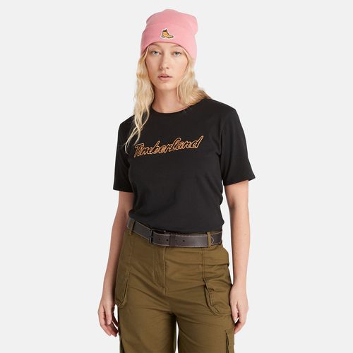 T-shirt Con Logo Testurizzato Da Donna In Colore Colore - Timberland - Modalova