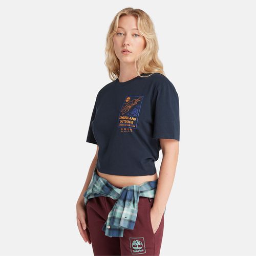 Kurzes T-shirt Für Damen In Navyblau Navyblau, Größe M - Timberland - Modalova