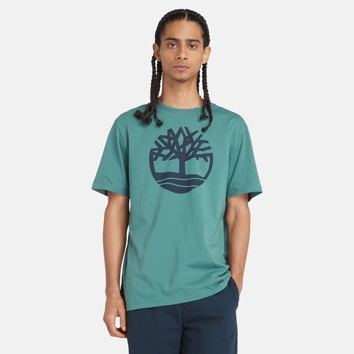 T-shirt Con Logo Ad Albero Kennebec River Da Uomo In Acqua Acqua - Timberland - Modalova