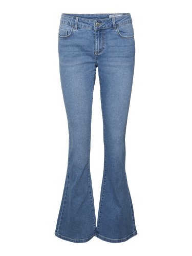 Vmelly Mid Rise Flared Fit Jeans - Vero Moda - Modalova