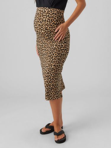 High Waist Midi Skirt - MAMA.LICIOUS - Modalova