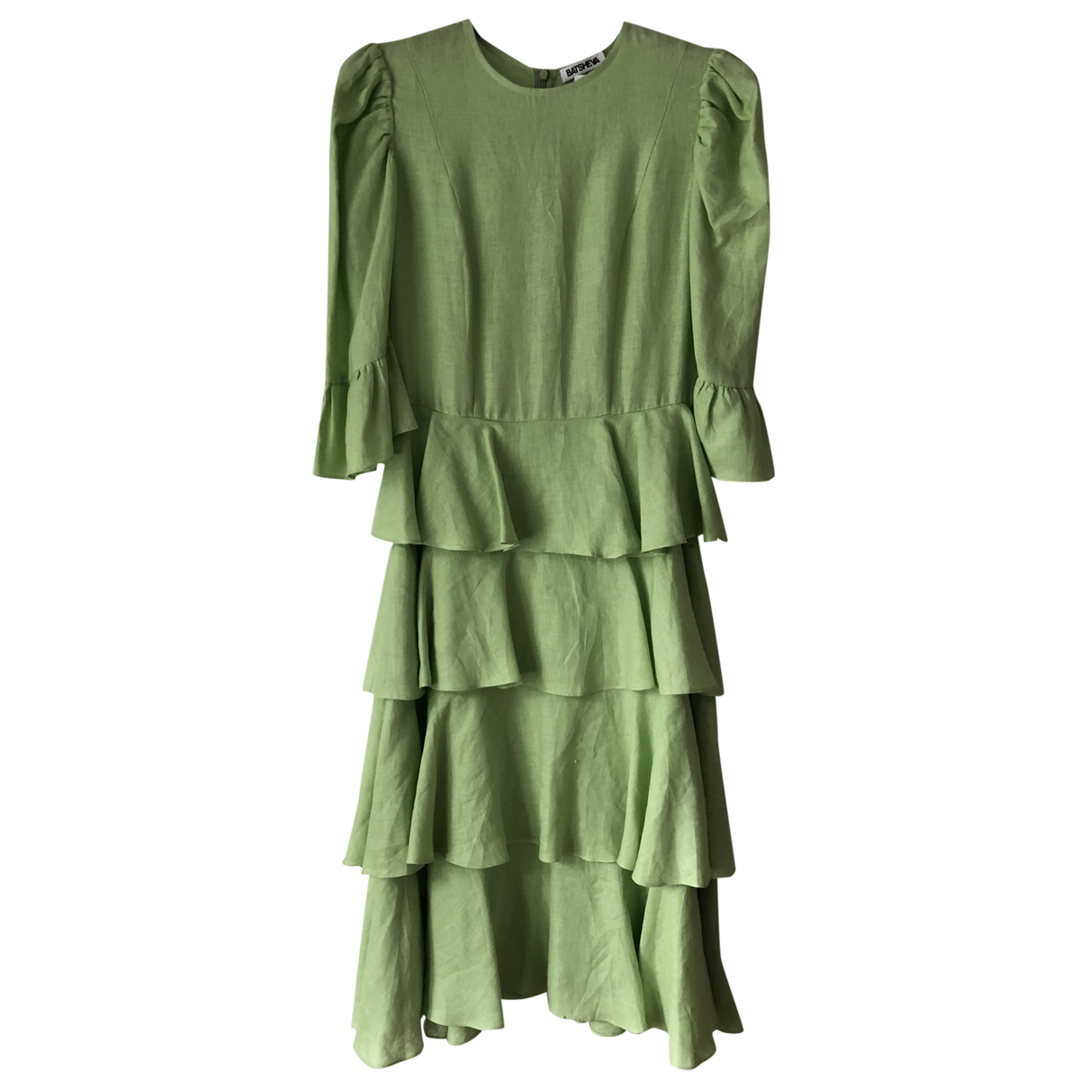 Batsheva Linen mid-length dress - Batsheva - Modalova