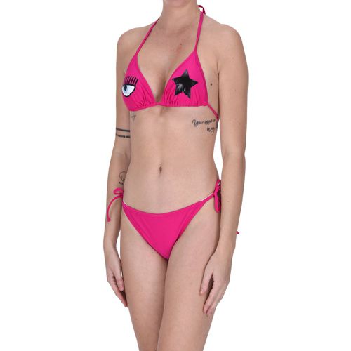 Bikini a triangolo stampa logo - Chiara Ferragni - Modalova