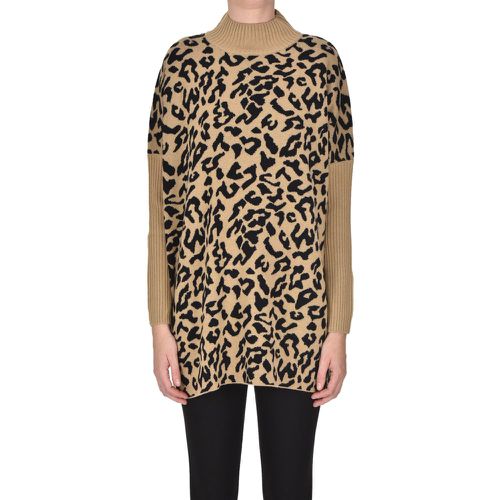 Pullover stampa animalier oversize - Snobby Sheep - Modalova