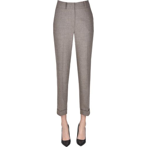 Pantaloni in lana e cashmere - PESERICO - Modalova