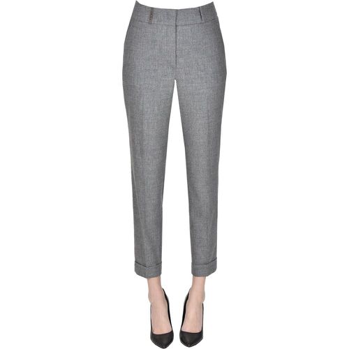 Pantaloni in lana e cashmere - PESERICO - Modalova