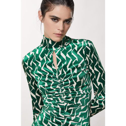 Essential Kleid mit Geometric-Green-Druck - PATRIZIA PEPE - Modalova