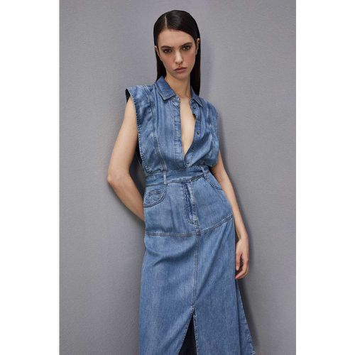 Abito senza maniche in Tencel in denim - PATRIZIA PEPE - Modalova