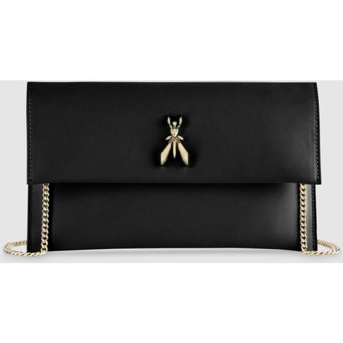 Fly-Clutch aus Leder mit Kette - PATRIZIA PEPE - Modalova