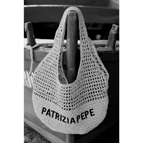 Borsa hobo intrecciata con ricamo - PATRIZIA PEPE - Modalova