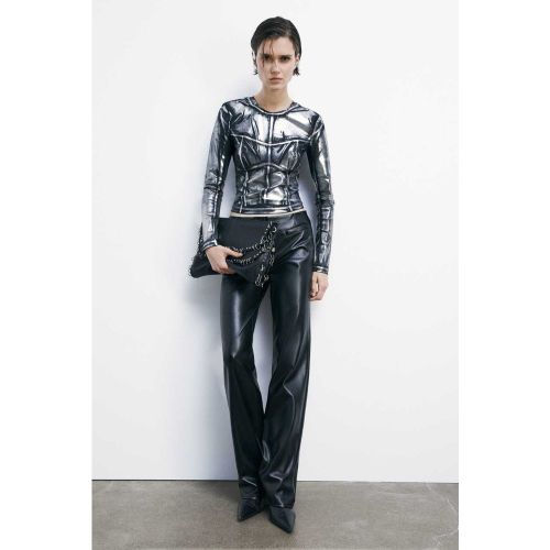 Metallic Cropped-Pullover - PATRIZIA PEPE - Modalova