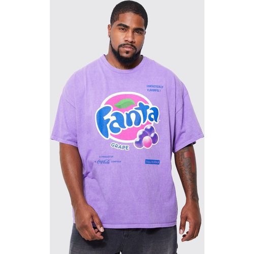 T-shirt Plus Size sovratinta ufficiale Fanta Grape - boohoo - Modalova