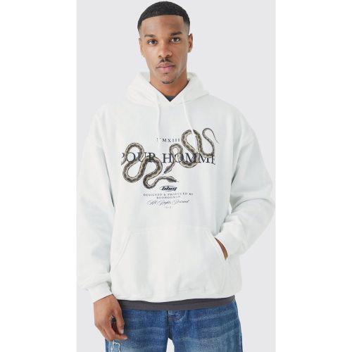 Felpa oversize Pour Homme con cappuccio - boohoo - Modalova