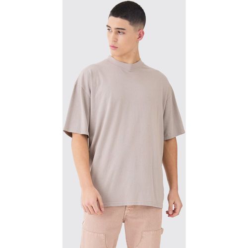 T-shirt oversize slavata, Beige - boohoo - Modalova