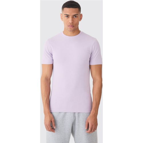 T-shirt attillata Basic, Purple - boohoo - Modalova