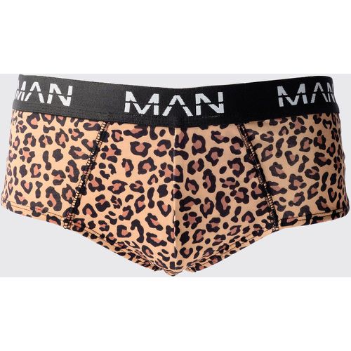 Slip Man con stampa leopardata - boohoo - Modalova