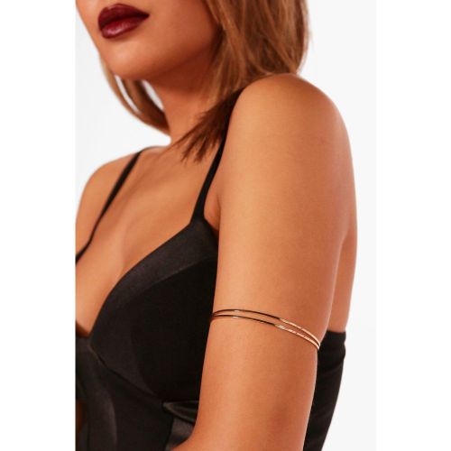 Brazalete Texturizado Doble, Dorado - boohoo - Modalova