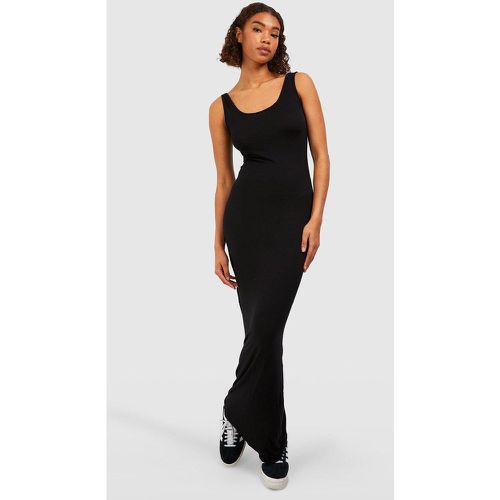 Vestito maxi Tall Basic, Nero - boohoo - Modalova