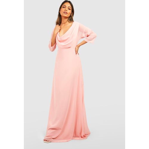Vestido Maxi Drapeado Con Espalda Plisada - boohoo - Modalova