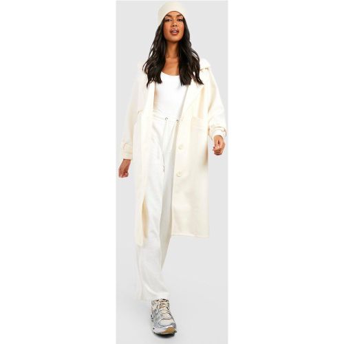 Abrigo Súper Oversize De Lana - boohoo - Modalova