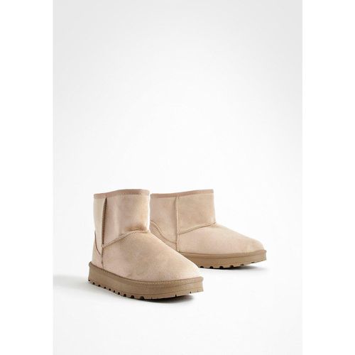 Botas Cómodas Mini, Beige - boohoo - Modalova