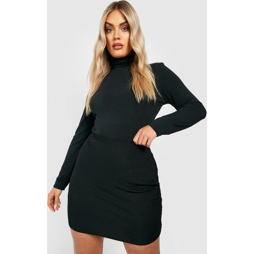 Minigonna ridotta Plus Size Basic a coste - boohoo - Modalova