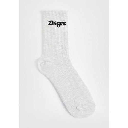 Calzini singoli grigi Dsgn Studio - boohoo - Modalova