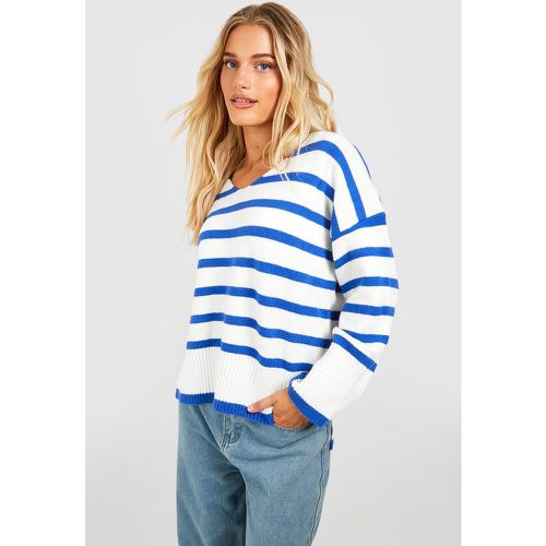 Maglione extra comodo a righe - boohoo - Modalova