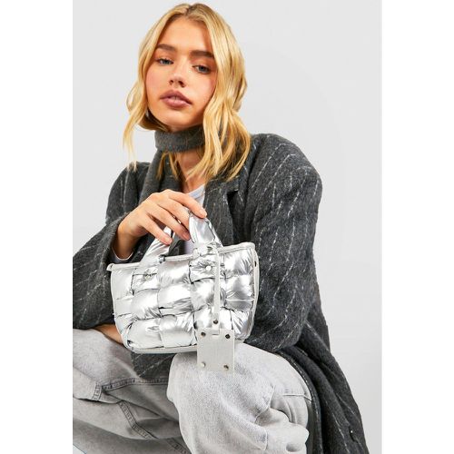 Pochette trapuntata, Grigio - boohoo - Modalova