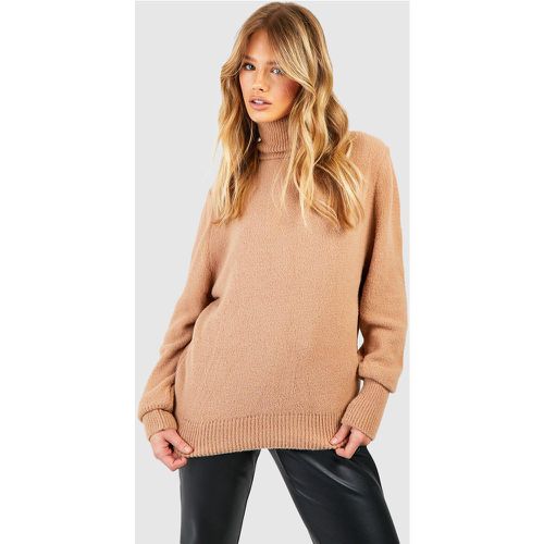 Jersey De Punto Suave Con Cuello Vuelto - boohoo - Modalova