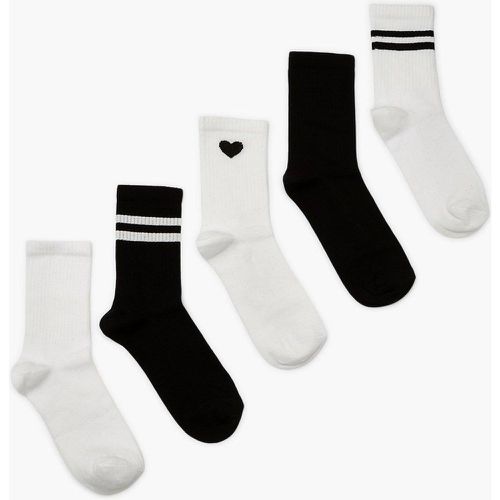 Pack De 5 Pares De Calcetines Deportivos, & - boohoo - Modalova